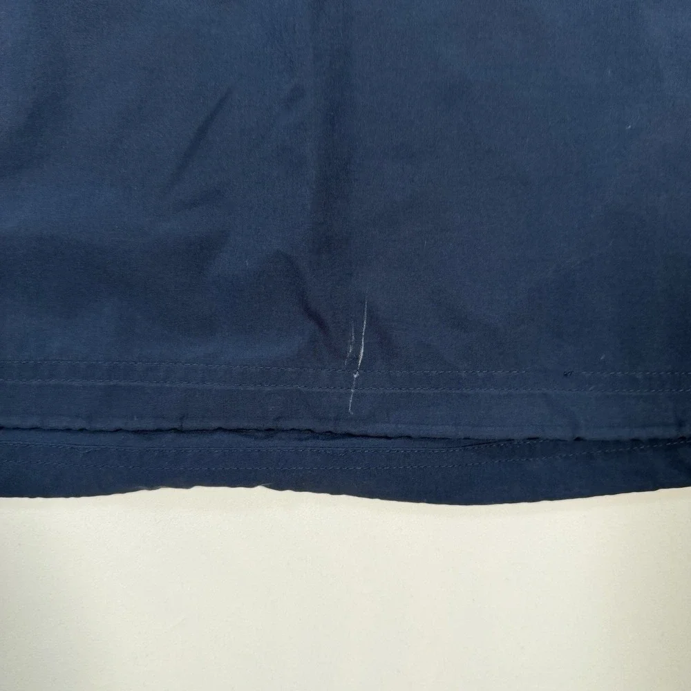 Adidas Mens Large Blue 1/4 Zip Short Sleeve Pullover Golf Athletic Shirt L